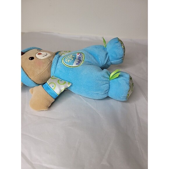Fisher Price Baby's 1st First Teddy Bear 11" Blue Lovey Plush Toy Boy Rattle - Picture 13 of 16